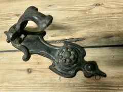 A Heavy Victorian Iron Door Knocker This is a classic Victorian door knocker