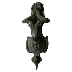 Antique A Heavy Victorian Iron Door Knocker This is a classic Victorian door knocker