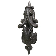 A Heavy Victorian Iron Door Knocker This is a classic Victorian door knocker