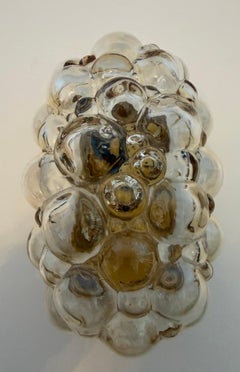 A Helena Tynell Limburg Amber Glass Bubble Mid Century Lamp