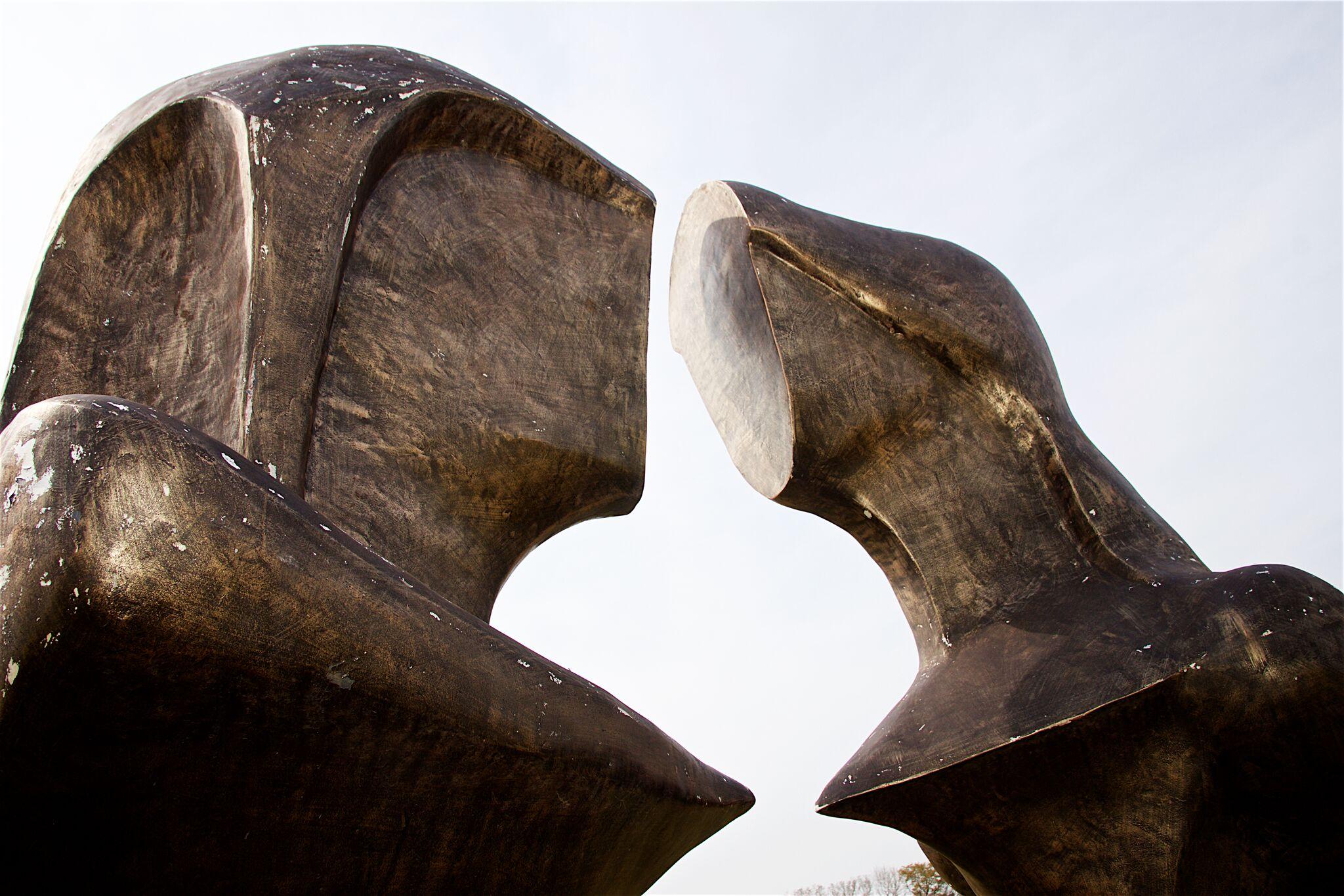 Henry Moore Style Garden Sculpture in the Style of a Mid-20th Century Work  1