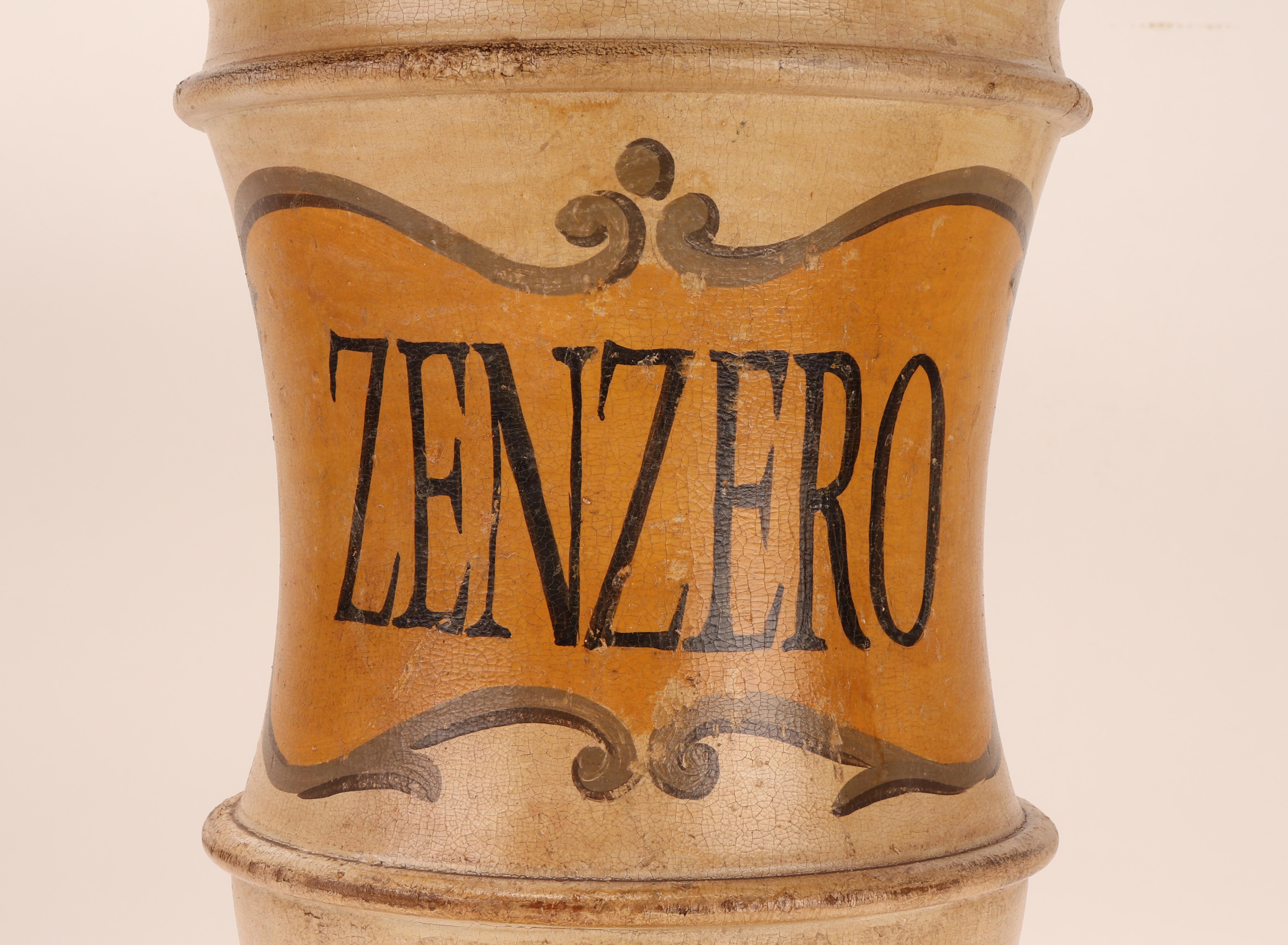 Herbalistische Apotheker-Holzgefäße aus Holz, Italien 1870 im Angebot 5