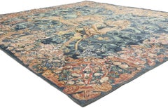 Ein herkulisches Meisterwerk: Vintage Chinese Aubusson Tapestry of Mythical Elegance