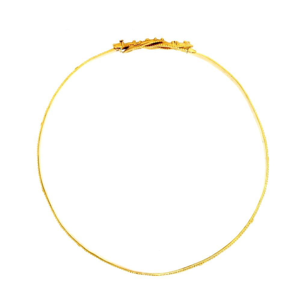 Chocker mit Unendlichkeitsknoten von Ilias Lalaounis, signiert, Herkules 22 Karat Gelbgold (Moderne) im Angebot