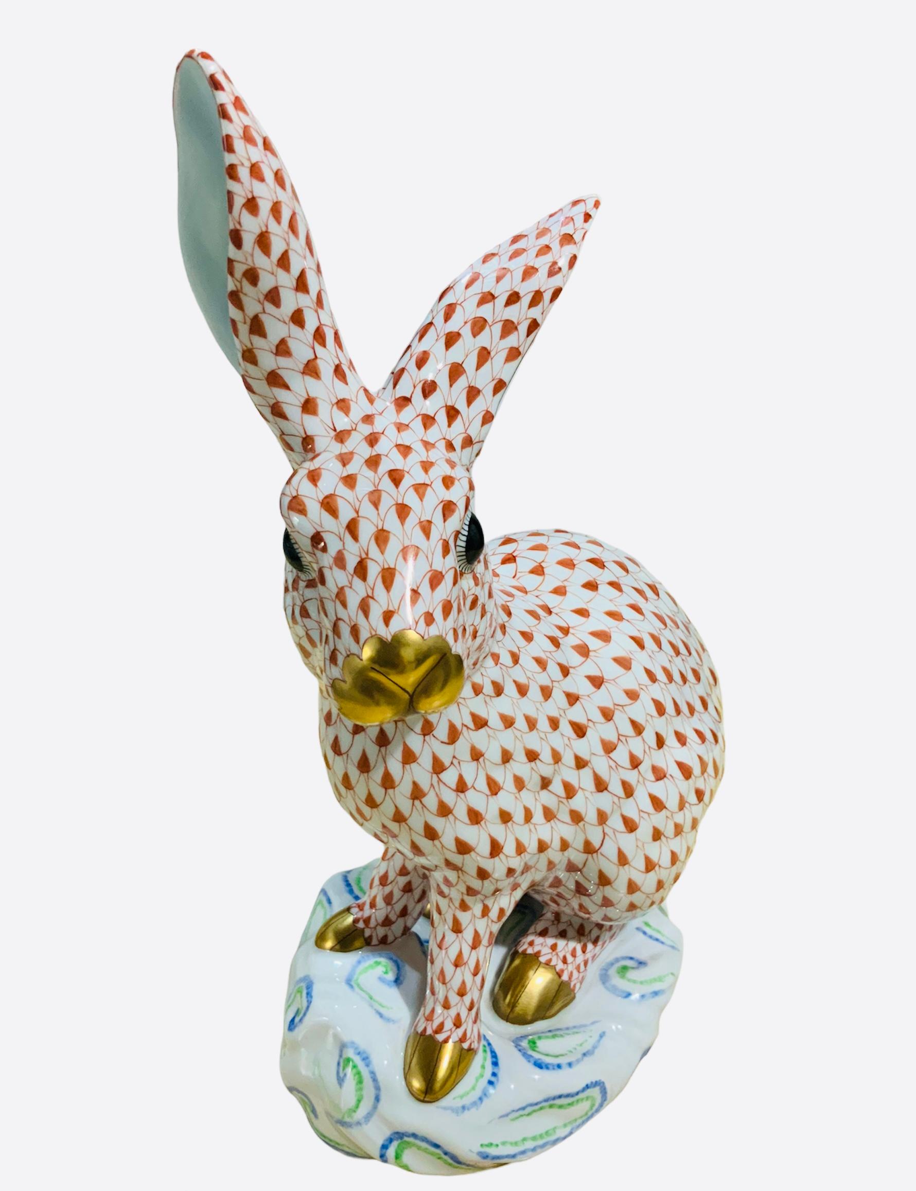 herend large rabbit