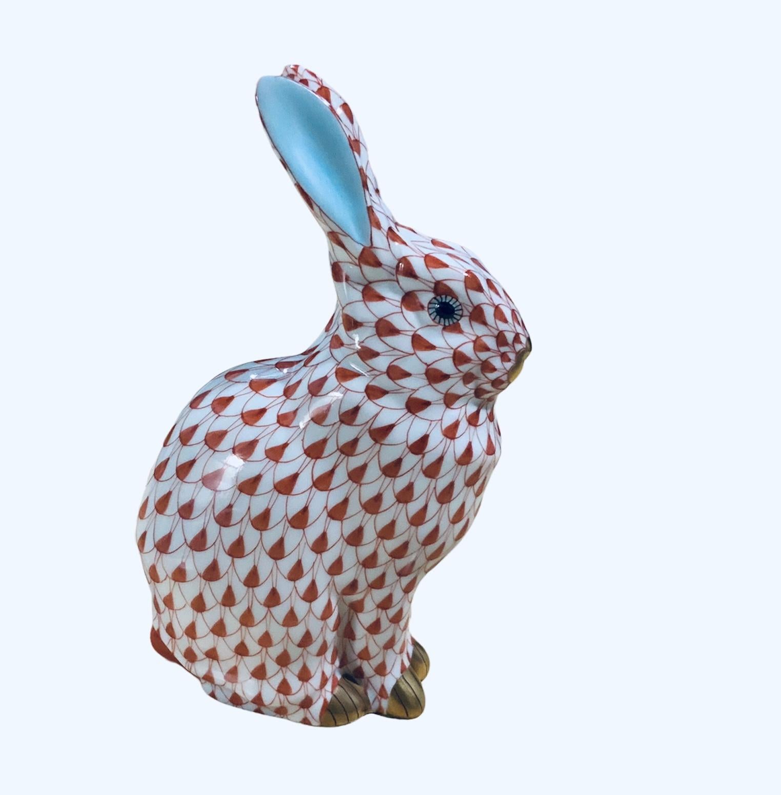 Hungarian Herend Porcelain Hand Painted Small Rabbit