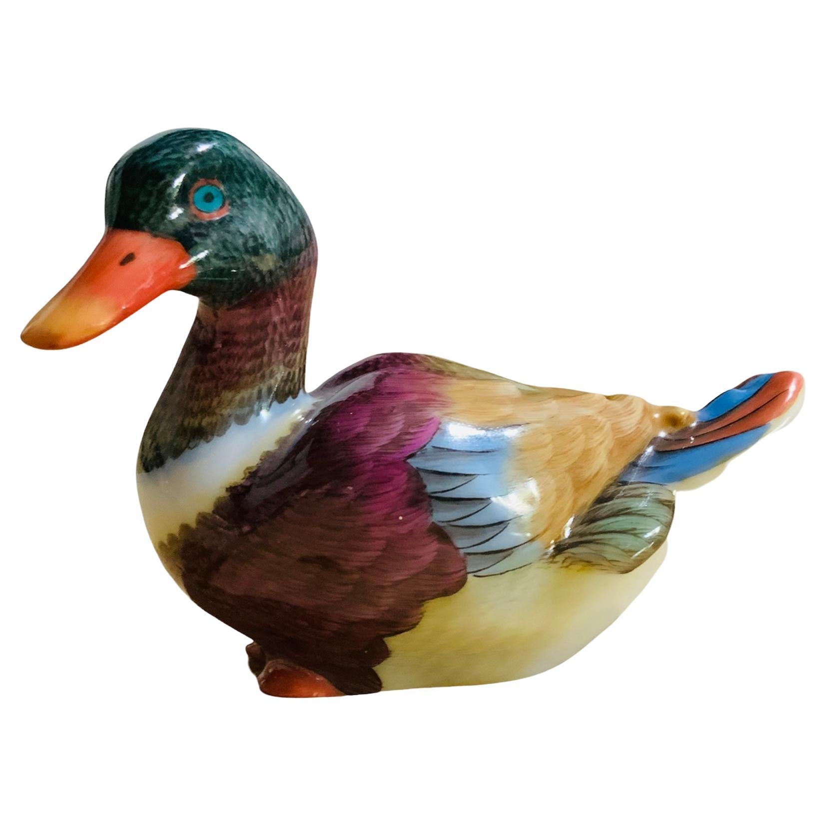 Herend Porcelain Hand Painted Wild Duck