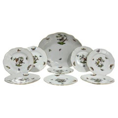 Herend Porcelain Rothschild Pattern Serving Set
