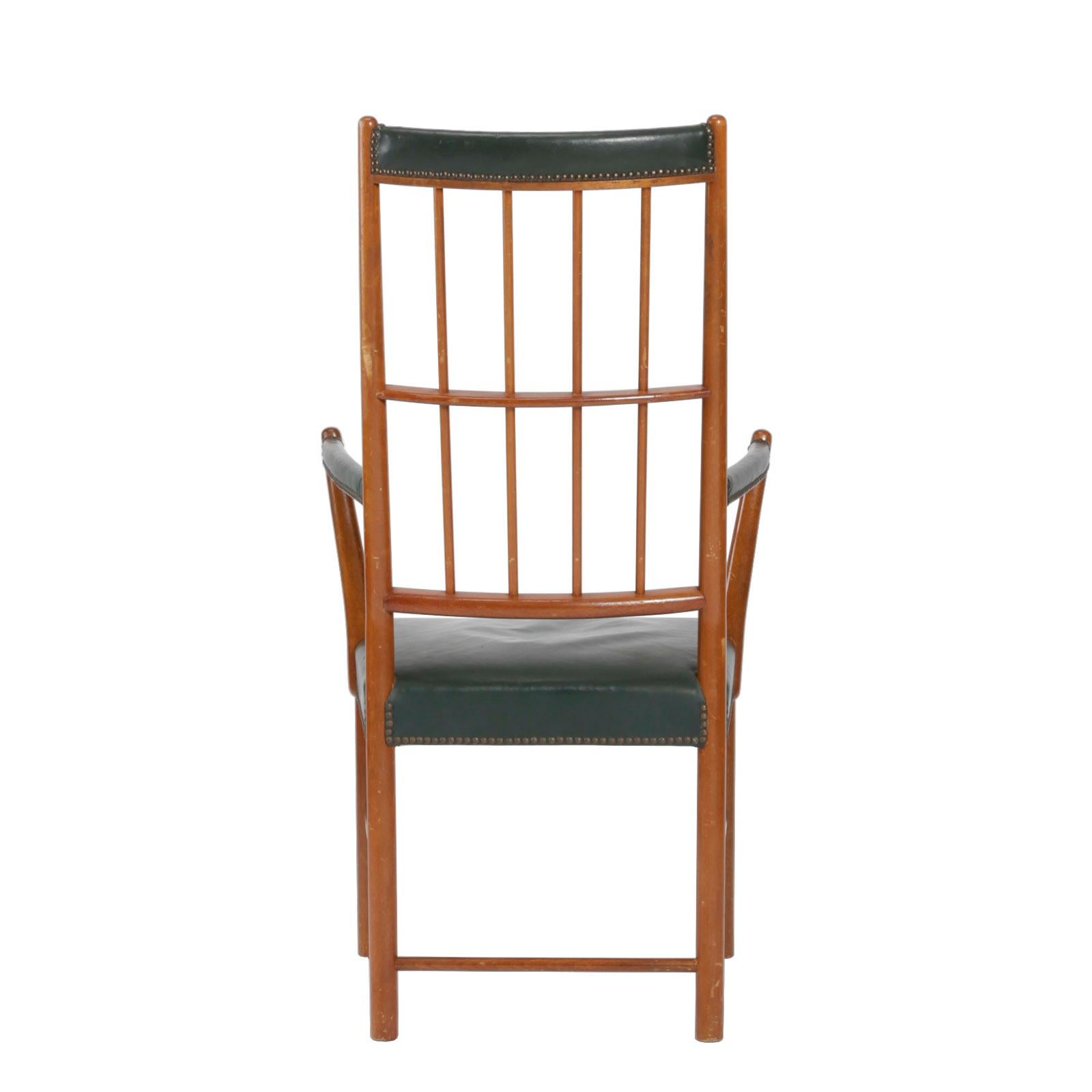 Hand-Crafted High Back Armchair in Mahogany by Josef Frank for Svenskt Tenn For Sale