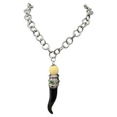 A High Quality 21st Century Costume Jewelry Lucky Horn by Almala