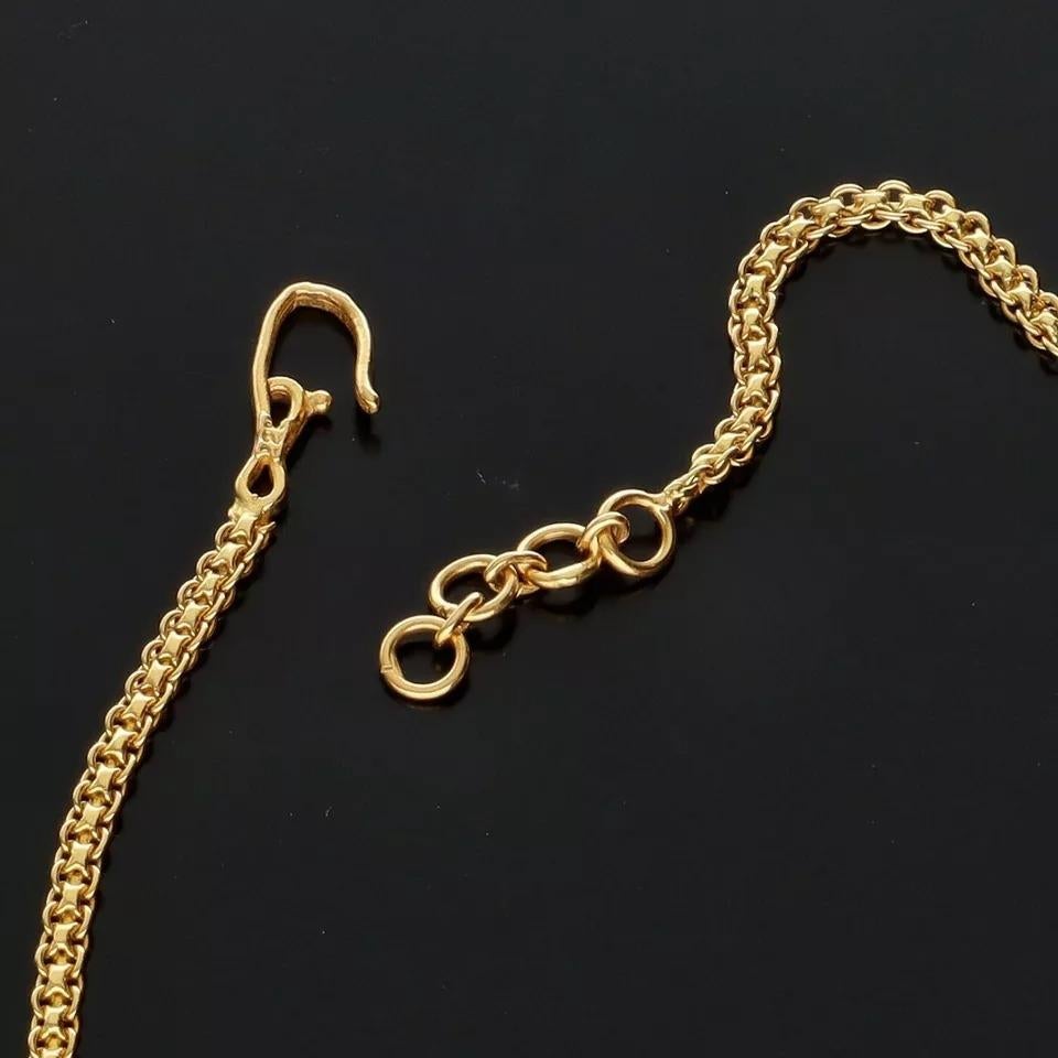 Collier vintage de haute qualité en or massif 21k / 21ct, diamants 2,8ct et rubis 10ct 3