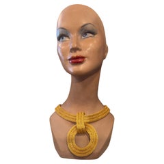 A high Quality Vintage Costume Jewelry Gilded Metal Italian Necklace