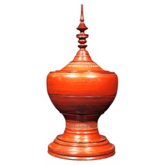 Hsun-ok (bol à offrandes) très décoratif du XIXe siècle, Birman, vers 1920