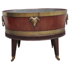 Used Highly Decorative Early 19th Century Mahogany and Brass Bound Wine Cooler