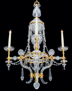 Highly Elaborate Ormolu Mounted Crystal Chandelier by F&C Osler