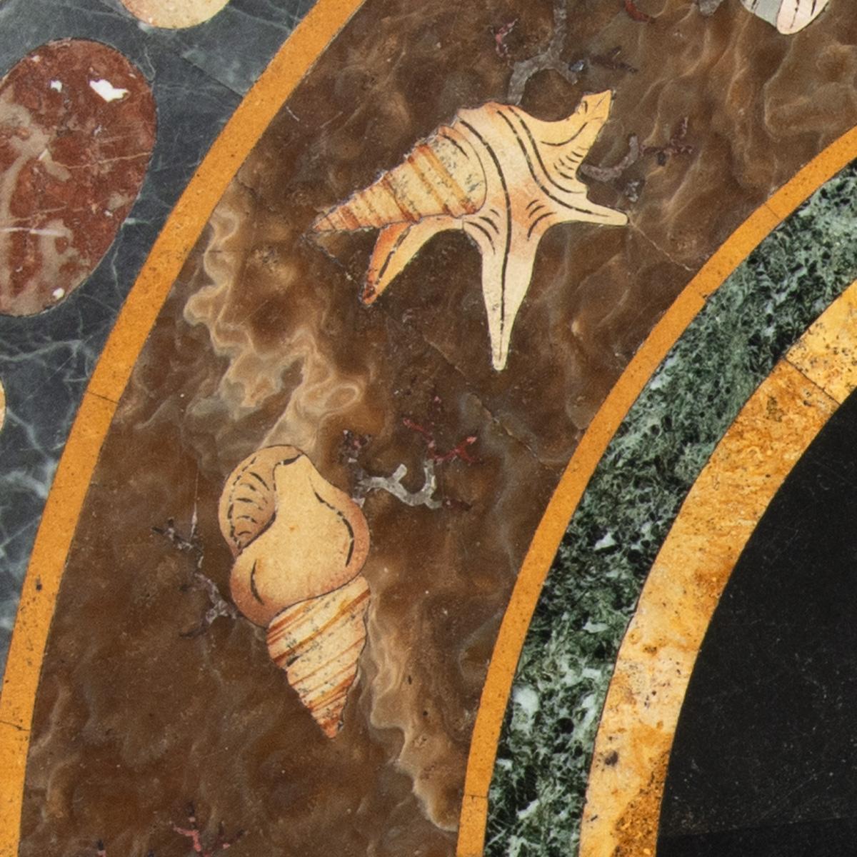 Marble A Highly Important Documentary Pietra Dura Table Top by Giuseppe Darmanin For Sale