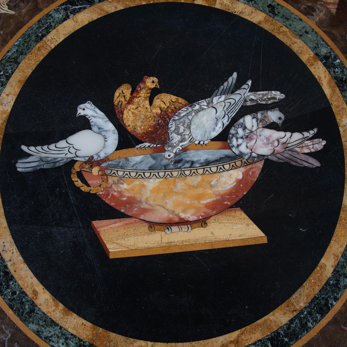 A Highly Important Documentary Pietra Dura Table Top by Giuseppe Darmanin For Sale 3