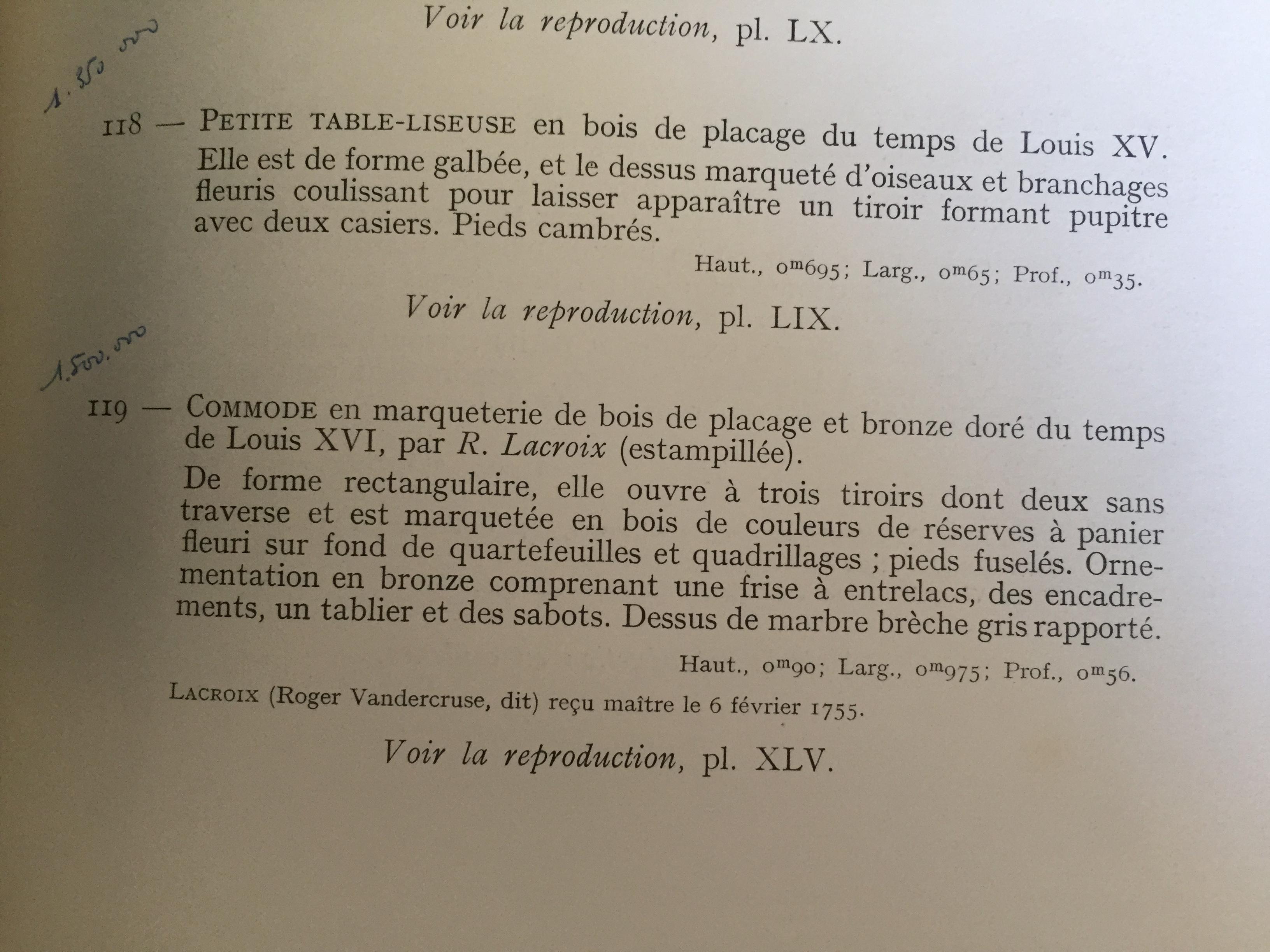 sehr bedeutende Louis-XVI-Kommode mit Intarsien von RVLC (Marketerie) im Angebot