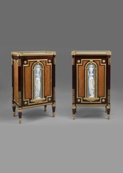 Highly Important Pair of Neoclassical Side Cabinets by Jules Piret, circa 1860