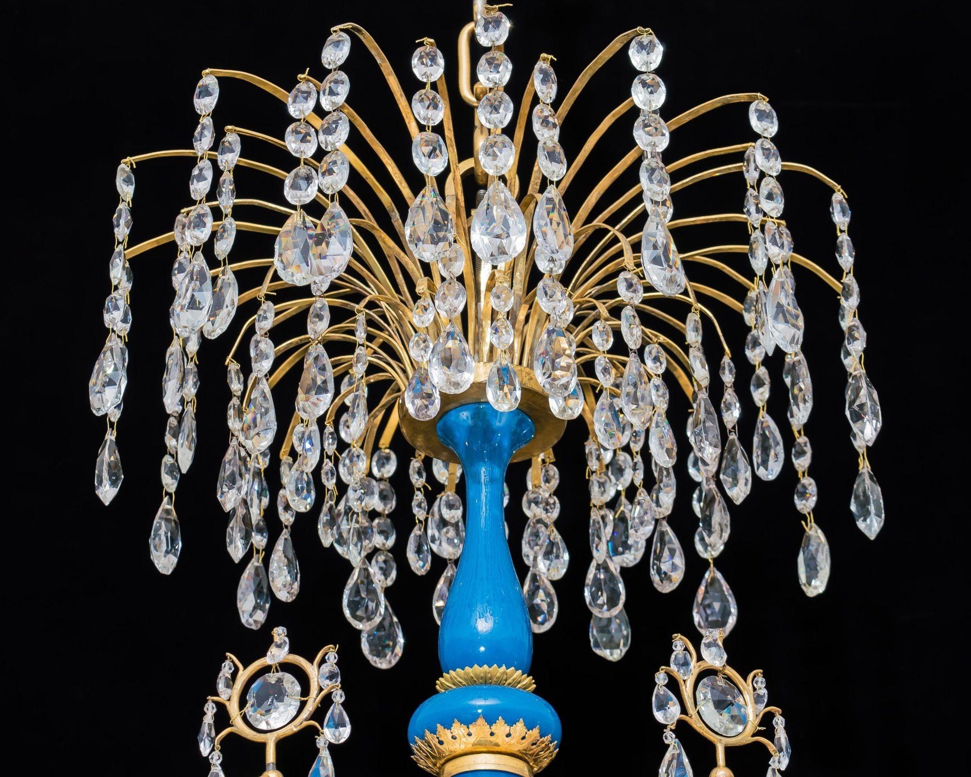 18th Century and Earlier A Highly Important Russian Chandelier Attributed To Johann Zekh For Sale