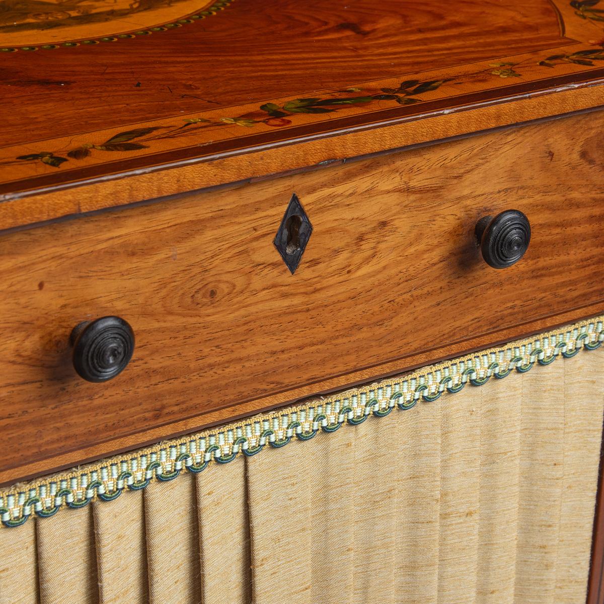 19th Century A highly interesting Kingwood regency work table C 1810 For Sale