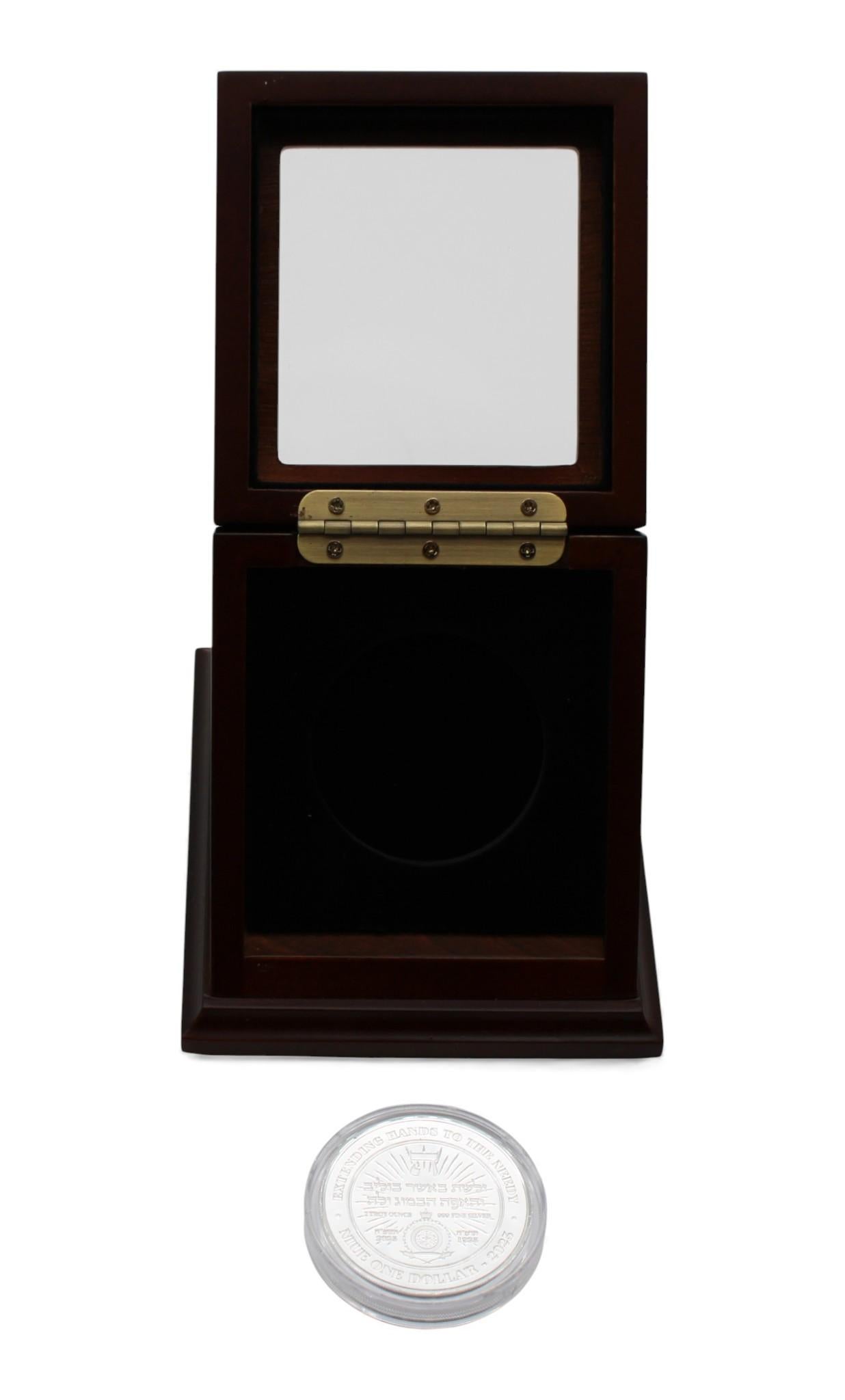 Sterling Silver A Historic Commemorative Coin of the Holy Rebbe Yeshaya Steiner of Kerestir For Sale