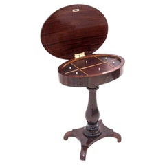 A historic thread table, Northern Europe, around 1860.