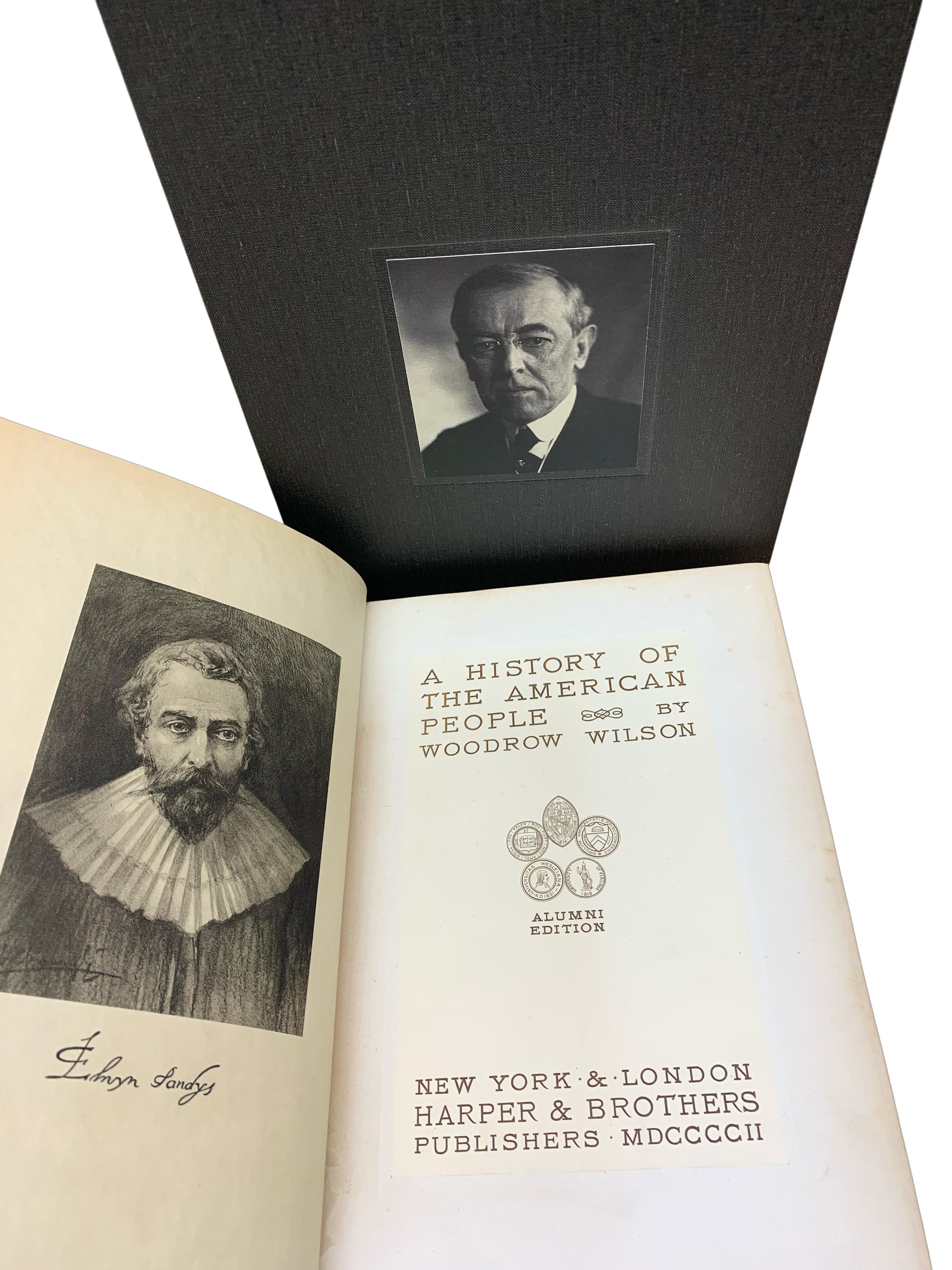 Une histoire du peuple américain, signé par Woodrow Wilson, édition d'aluminium n° 29 en vente 2