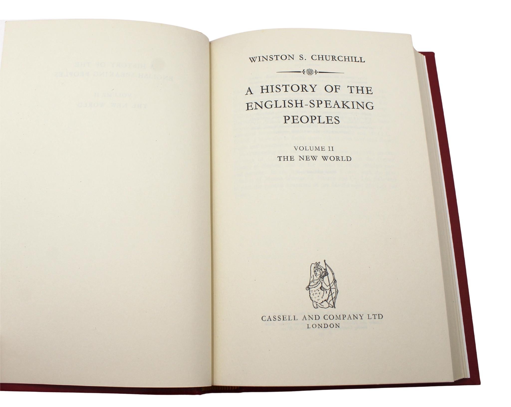 A History of the English-Speaking Peoples by Churchill, 1st Ed. 4 Vol Set 2