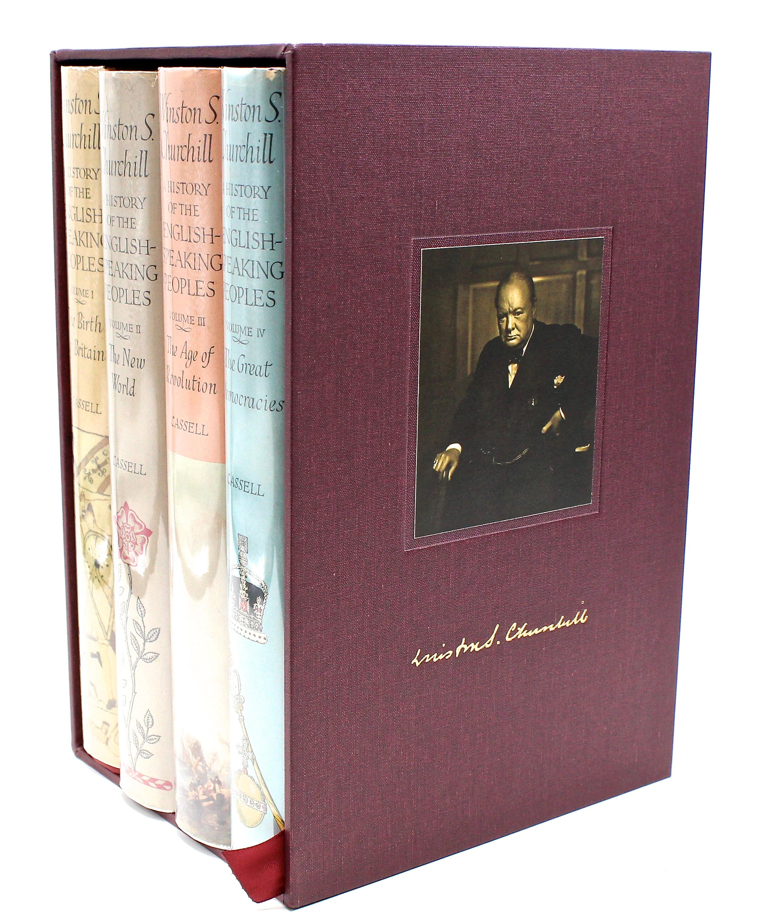History of the English-Speaking Peoples by Winston Churchill, First Edition In Good Condition In Colorado Springs, CO