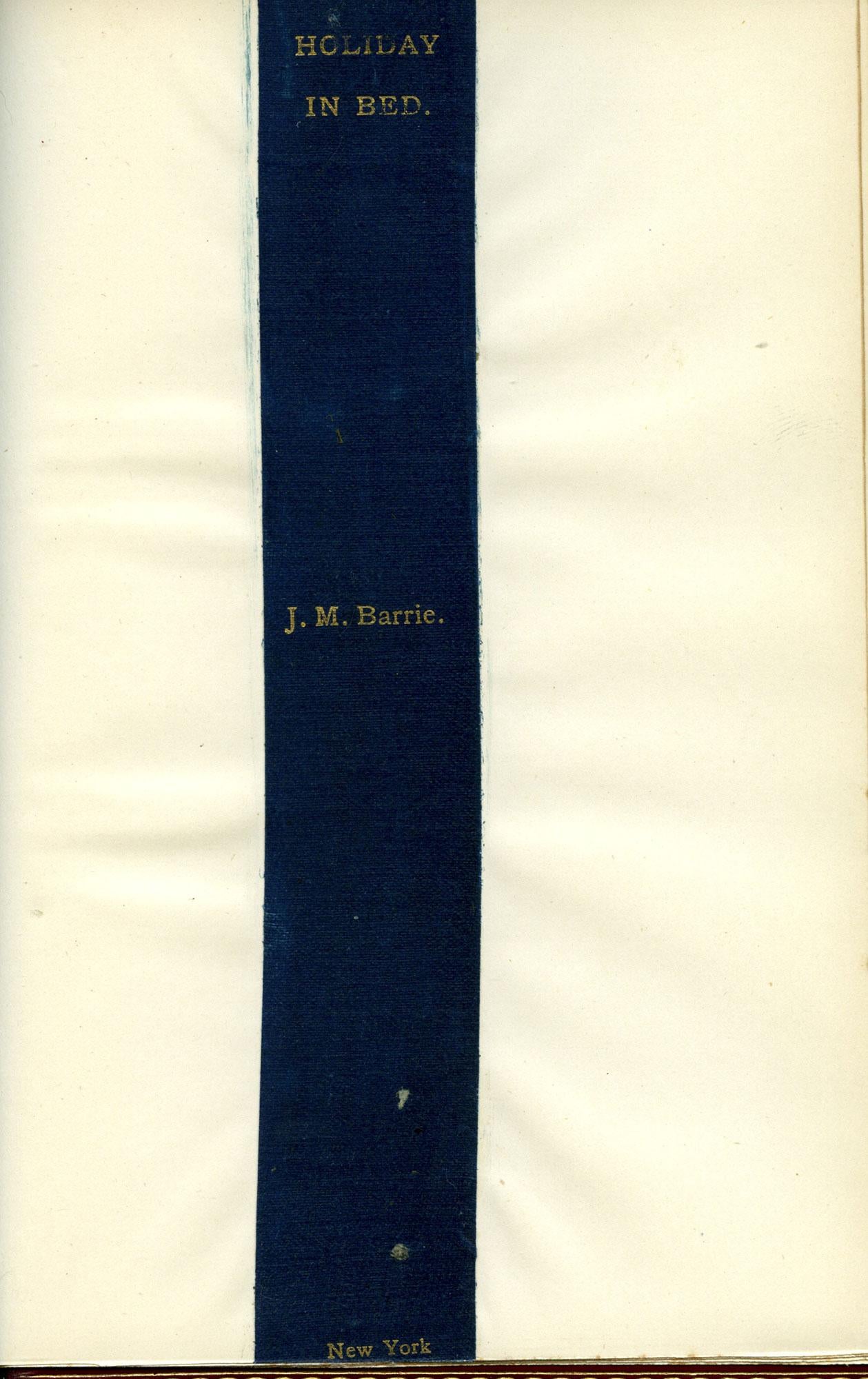 A Holiday in Bed and Other Sketches – J. M. Barrie, creator of PETER PAN For Sale 5