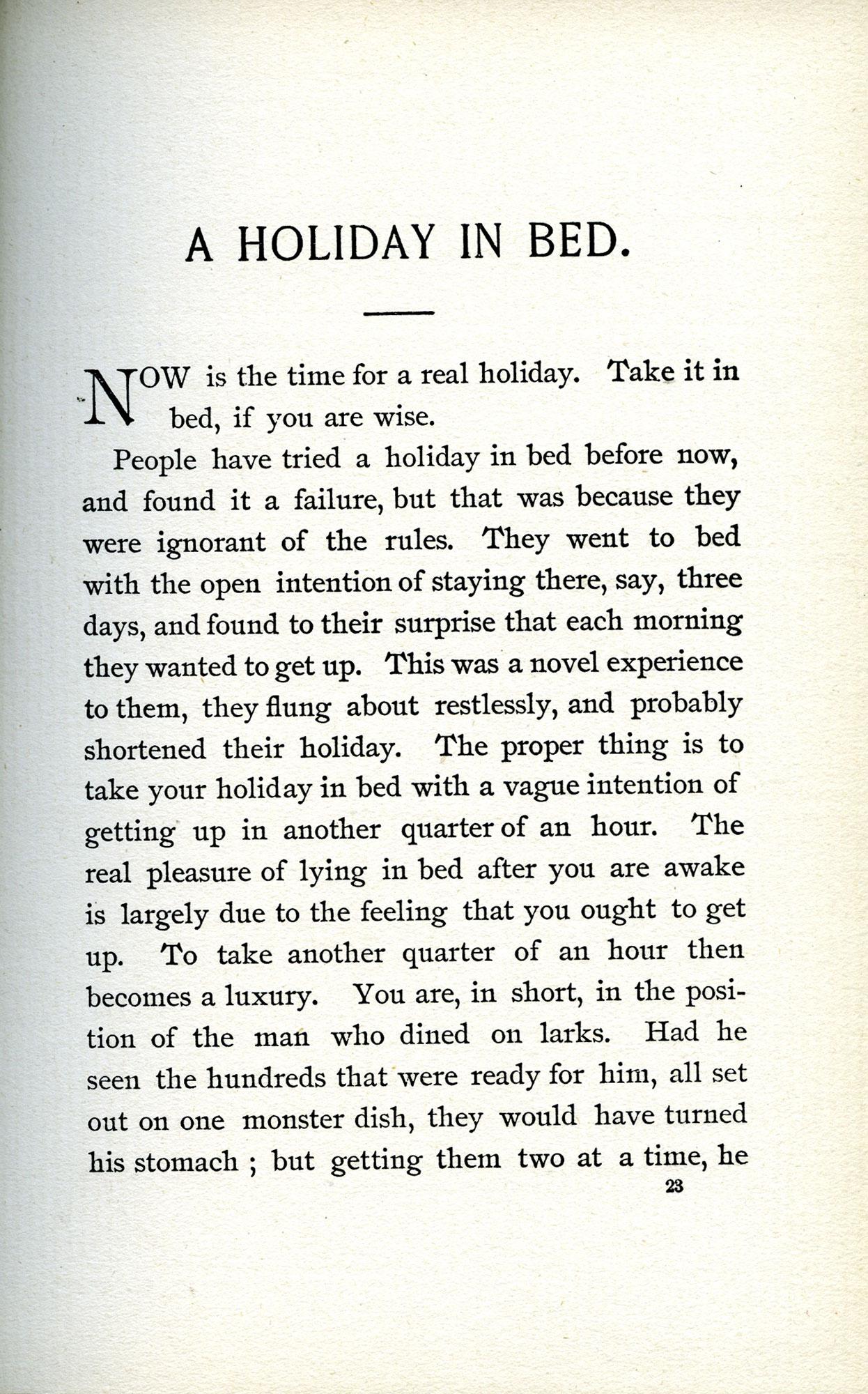19th Century A Holiday in Bed and Other Sketches – J. M. Barrie, creator of PETER PAN For Sale