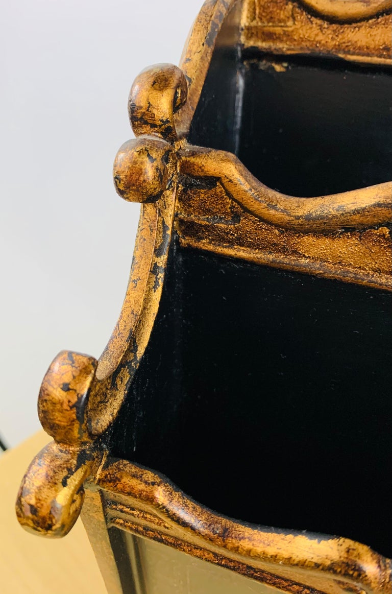 Regency Magazine Rack Hollywood Regency Style Magazine Rack For Sale at 1stDibs