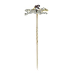 Horse and Jockey Tie Pin