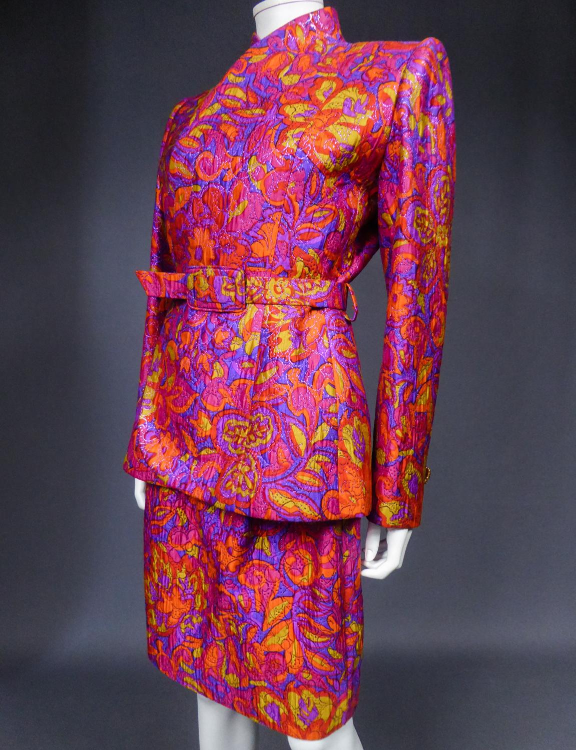 A Hubert de Givenchy Couture Catwalk show Skirt and Jacket Suit Circa 1982 For Sale 4
