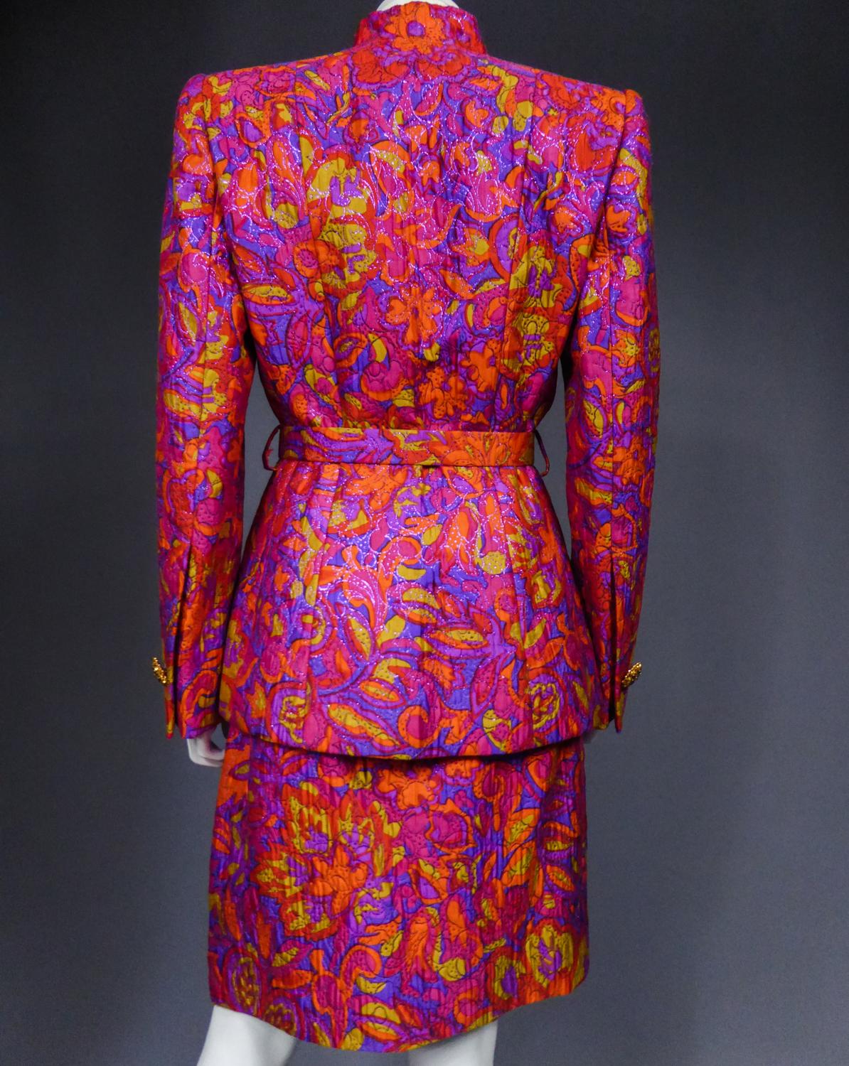 A Hubert de Givenchy Couture Catwalk show Skirt and Jacket Suit Circa 1982 For Sale 8