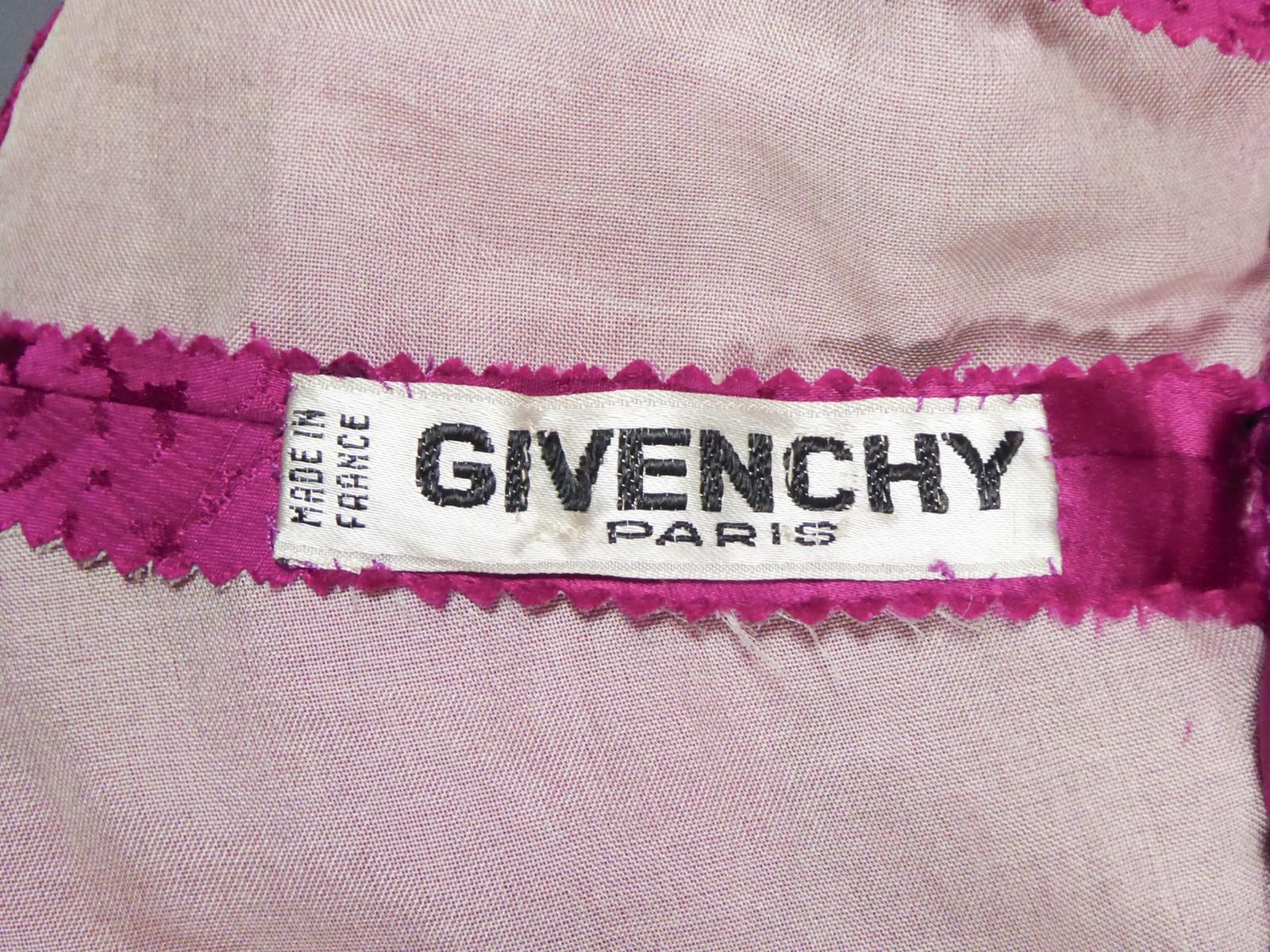 A Hubert De Givenchy Gazar Silk Couture Dress numbered 18481 Collection 1960 10