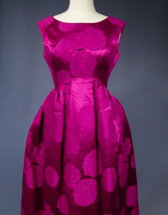 A Hubert De Givenchy Gazar Silk Couture Dress numbered 18481 Collection 1960