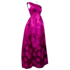 A Hubert De Givenchy Gazar Silk Couture Dress numbered 18481 Collection 1960