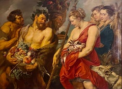 A Huge Antique Painting after Peter Paul Rubens, Circa 19th Century