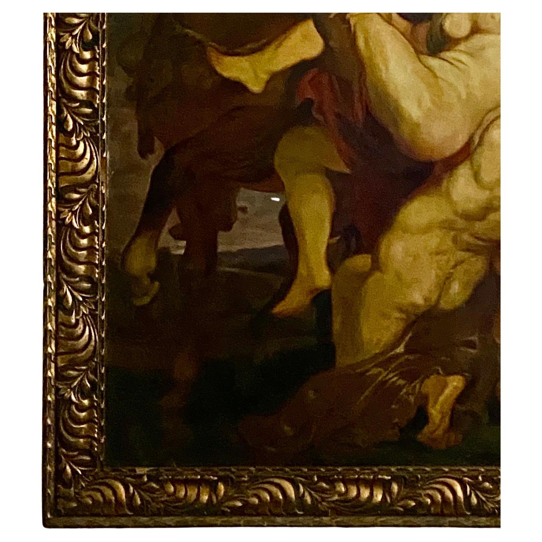 Fin du XIXe siècle Grande peinture ancienne d'après Peter Paul Rubens, circa 19e siècle en vente