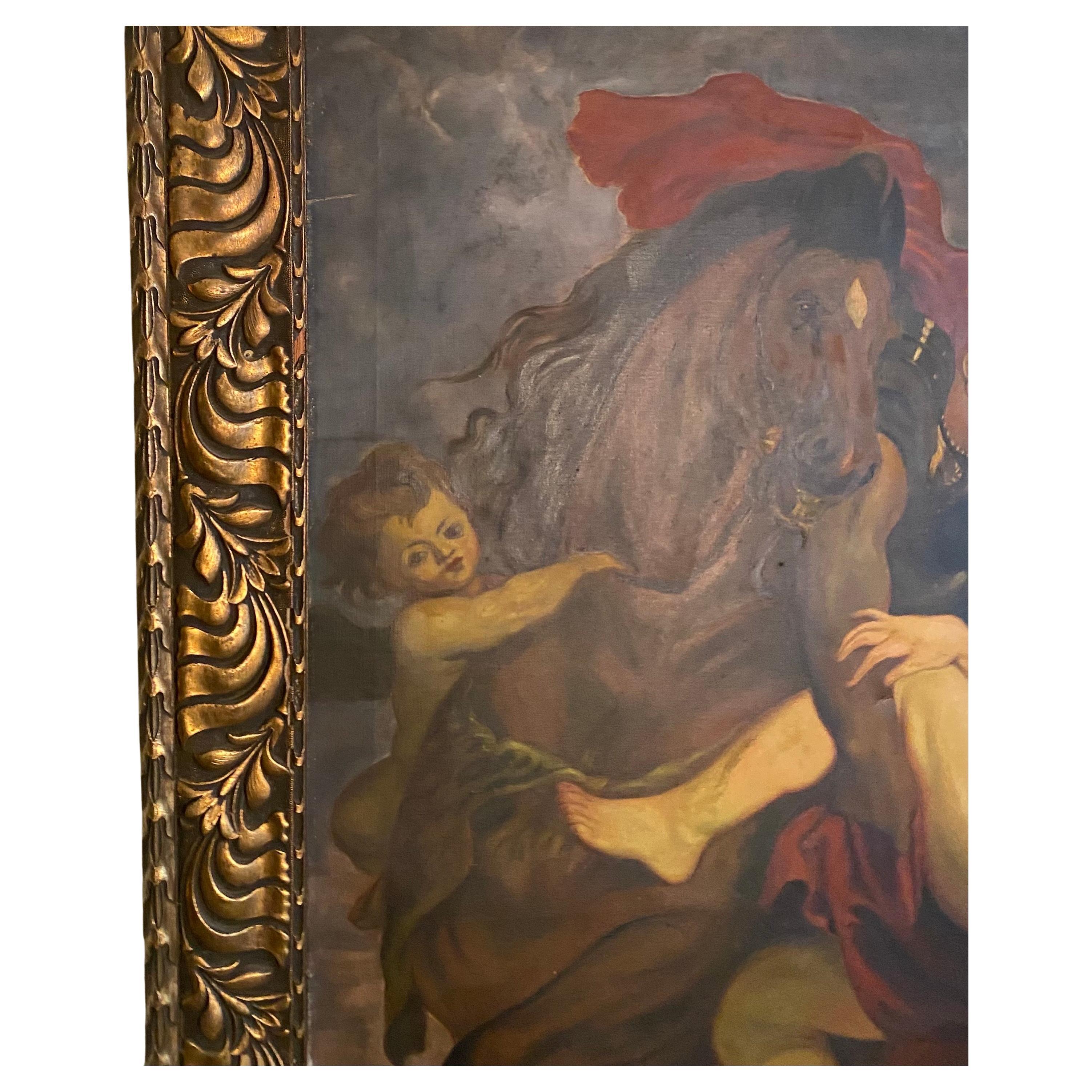 A Huge Antique Painting after Peter Paul Rubens, Circa 19th Century For Sale 2