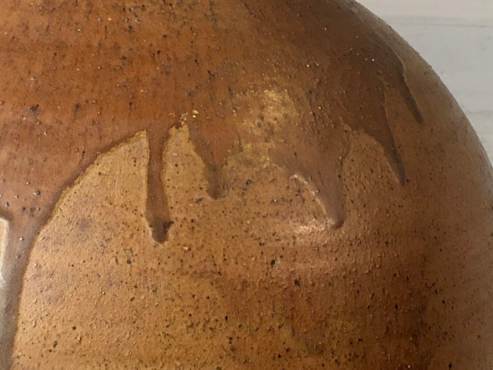 A HUGE BRUTALIST RUSTIC-MODERN Ceramic FLOOR oder TABLE LAMP LA BORNE Frankreich 1960 (Keramik) im Angebot