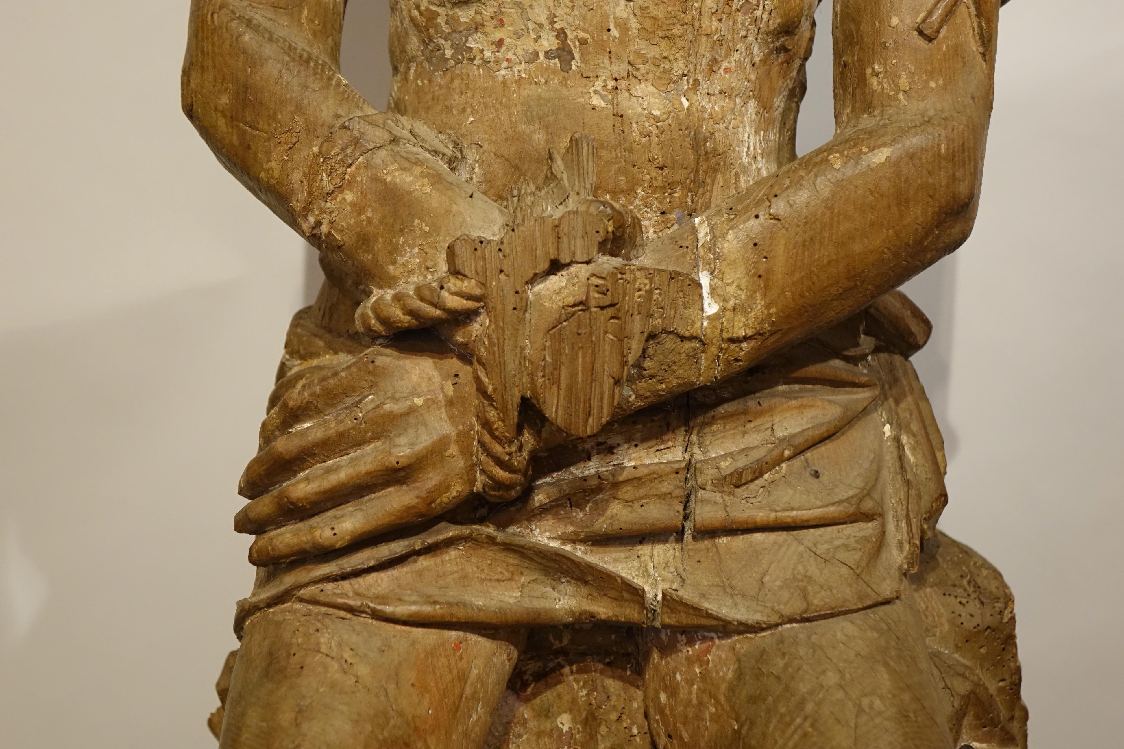 Francese Un enorme Cristo della pietà, Normandia, 1480 circa in vendita
