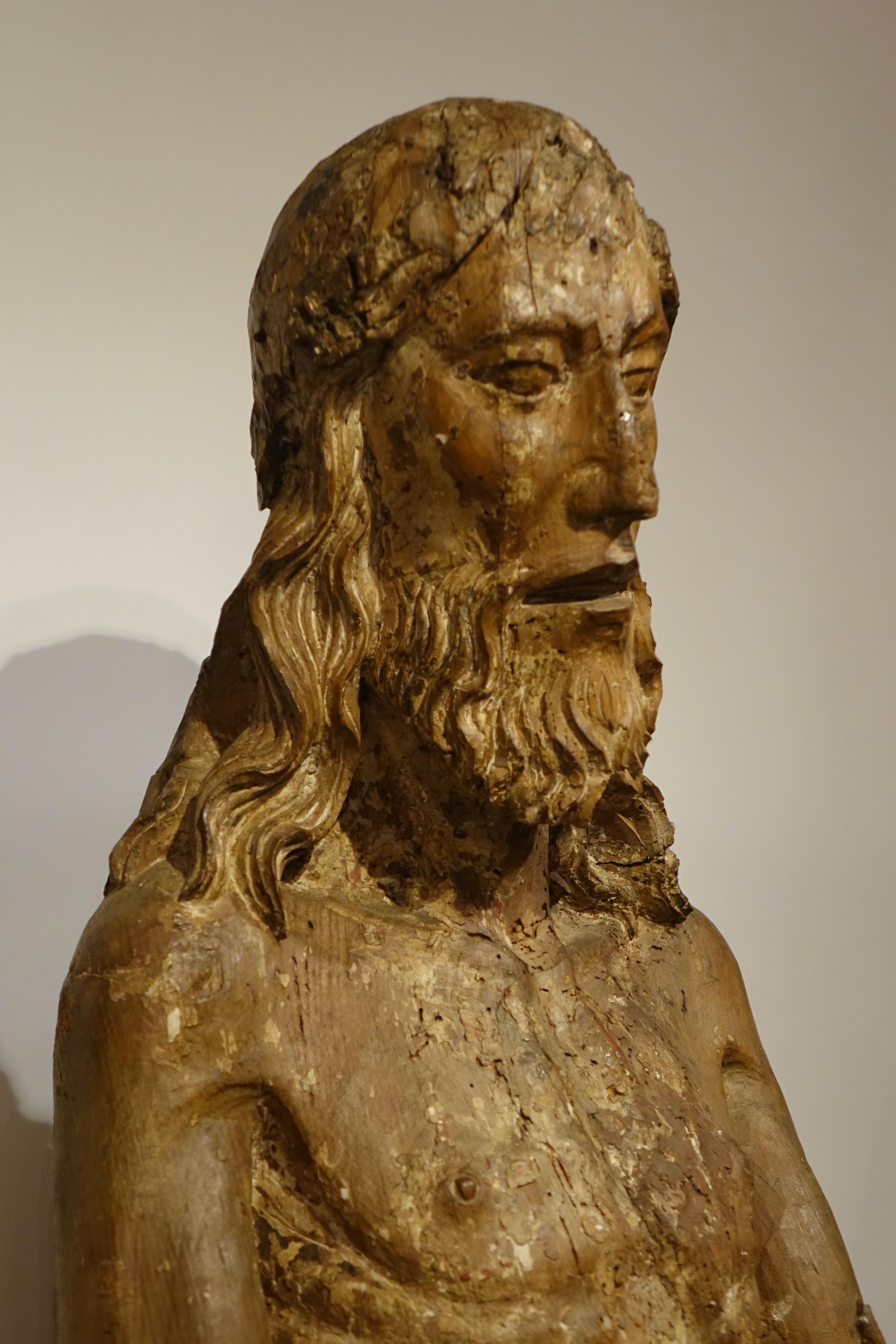 Un enorme Cristo della pietà, Normandia, 1480 circa In condizioni deteriorate in vendita a PARIS, FR