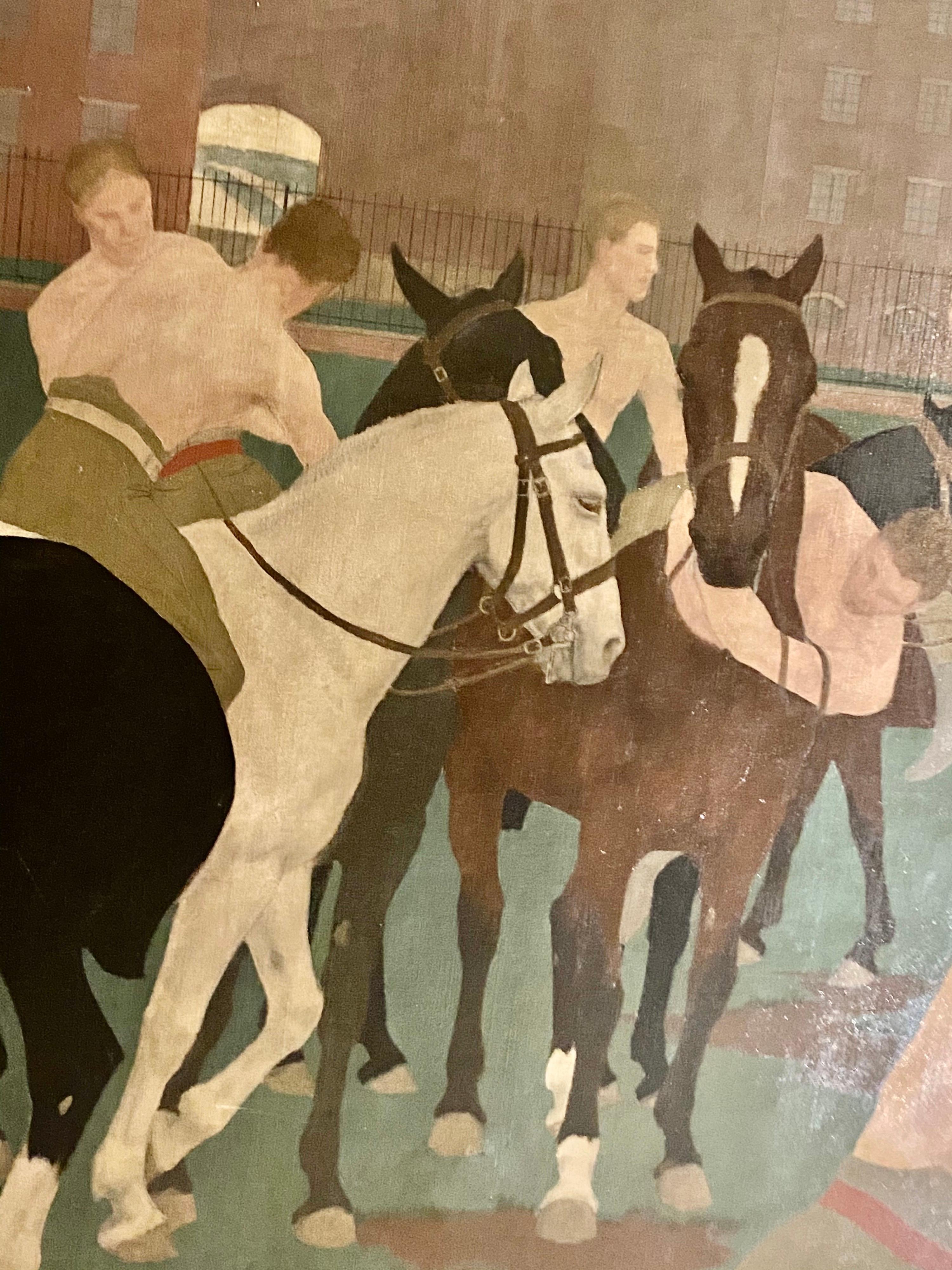 Canvas Huge Impressive Painting, by Eleanor Barbara Shiffner 1896-1982 'British' For Sale