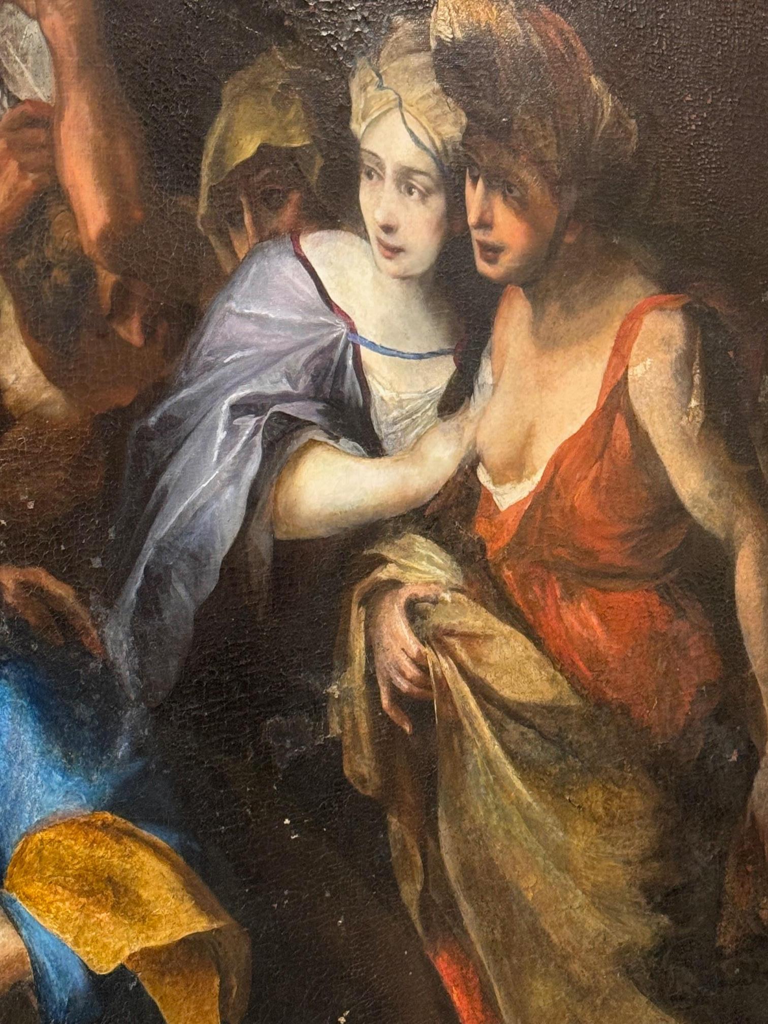 Una pintura enorme ,  Escena bíblica , Escuela florentina de finales del siglo XVII. en venta 5