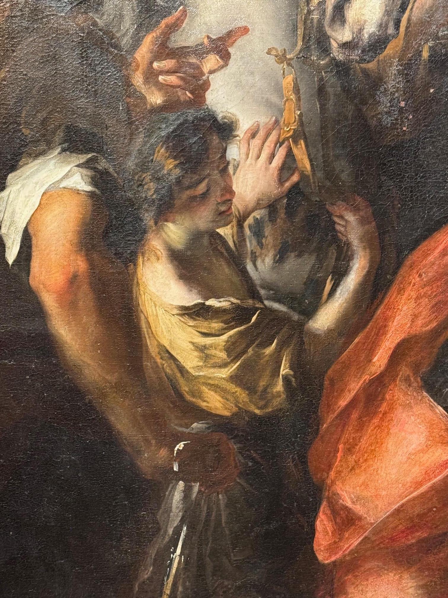 Una pintura enorme ,  Escena bíblica , Escuela florentina de finales del siglo XVII. Lienzo en venta