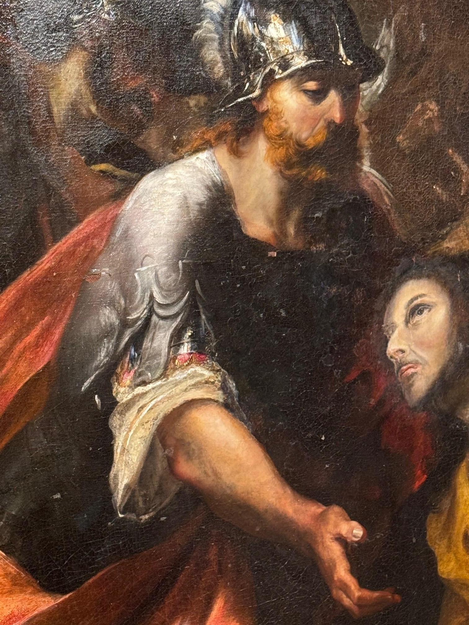 Una pintura enorme ,  Escena bíblica , Escuela florentina de finales del siglo XVII. en venta 2