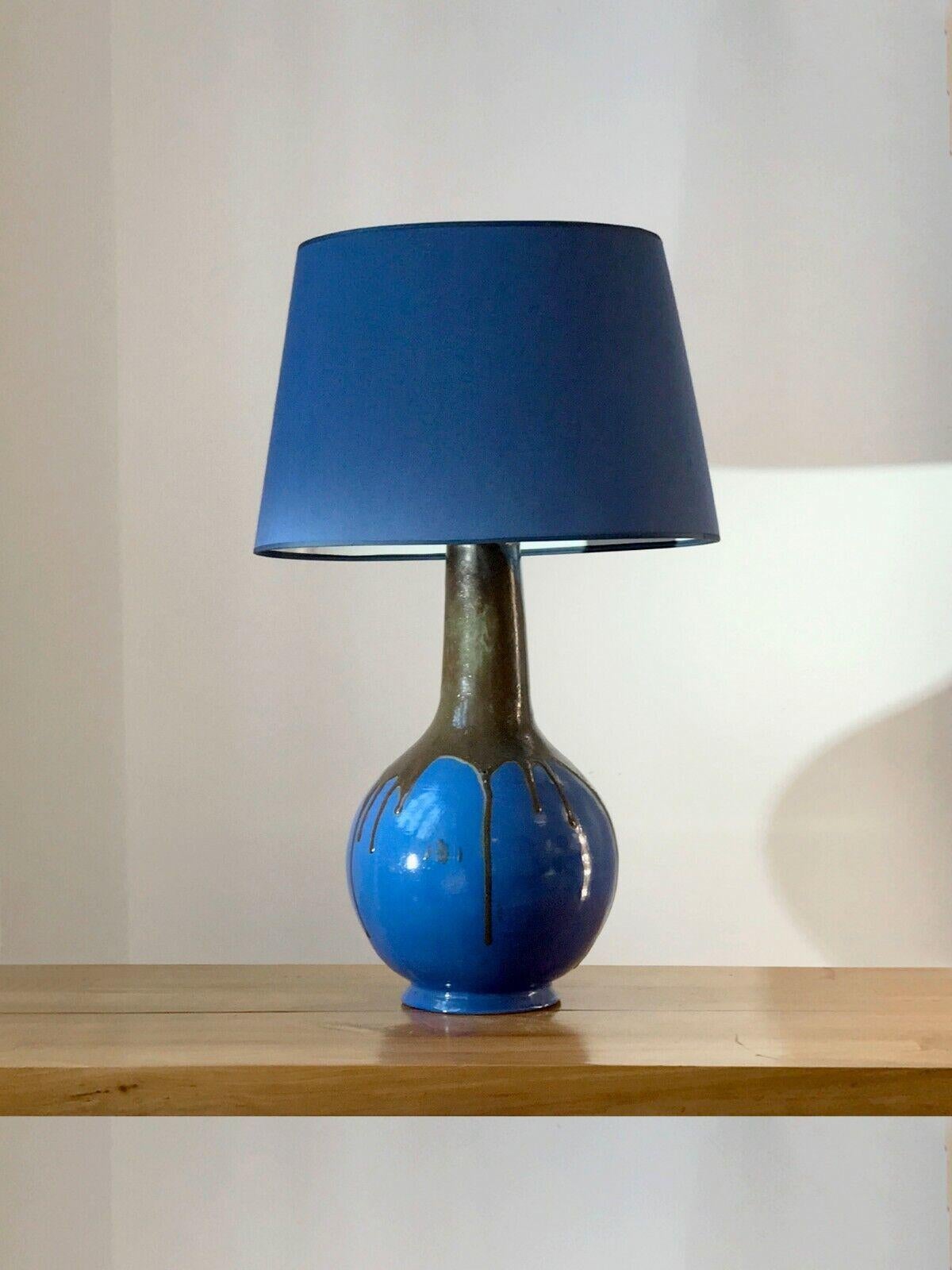 A Huge POP SEVENTIES Ceramic FLOOR or TABLE LAMP France 1960 For Sale 5